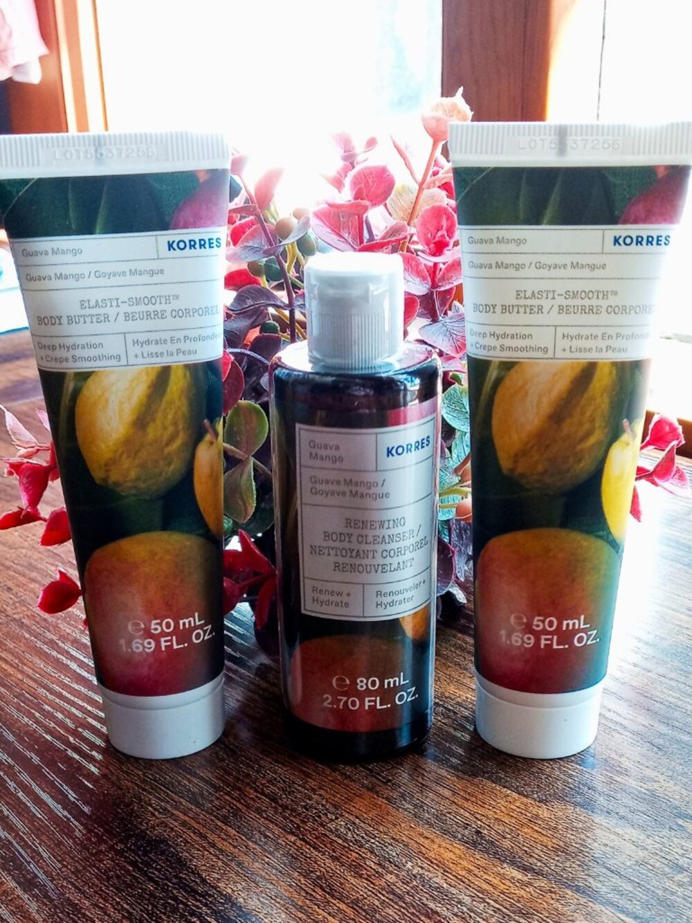 Korres Luxurious Collection of Guava Mango Body Cleanser & Body Butter NEW!!